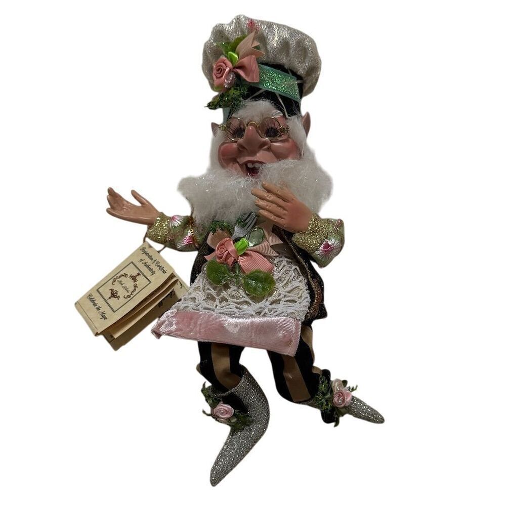 Mark Roberts Celebrate the Magic Top Chef Elf Figurine No. 206 of 400 White